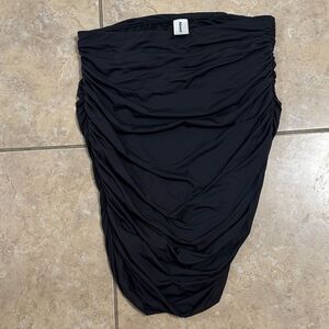Abound strapless Black Ruched Skirt